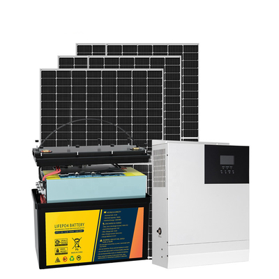 6KW 5KW del sistema eléctrico solar fotovoltaico del sistema eléctrico solar de la rejilla con la batería
