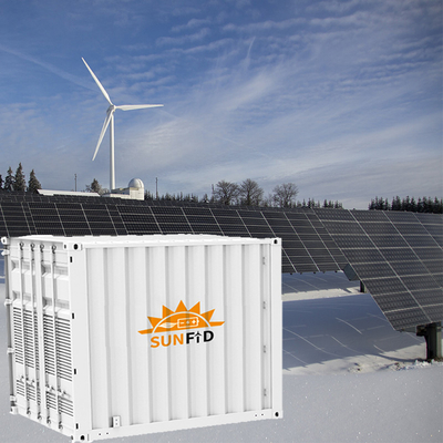 Sistema integrado del almacenamiento comercial de la batería de la batería de almacenamiento de energía del envase 1MW ESS