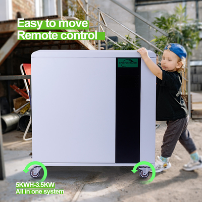 Sistema residencial 5KWH todo del almacenamiento de energía 7.5KWH en baterías de un litio