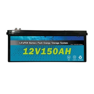 Baterías del ocio Lifepo4 para el sistema de energía solar del almacenamiento de las autocaravanas 12V 150AH rv