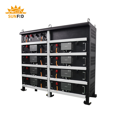 Alto voltaje comercial 384V 100Ah de los sistemas del almacenamiento de la batería solar