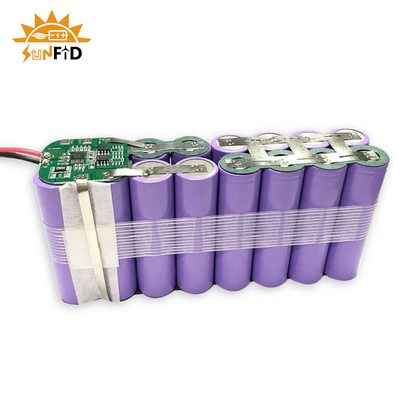 18650 baterías recargables 3.7V 15.6Ah 1S6P del litio protegieron