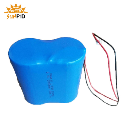 batería recargable 4500mah 26650 del litio de 6.4v Lifepo4