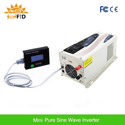 6000W DC al inversor de corriente puro 24V 48V 120 240V de la onda sinusoidal de la CA con la exhibición del LCD