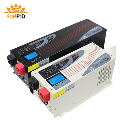 6000W DC al inversor de corriente puro 24V 48V 120 240V de la onda sinusoidal de la CA con la exhibición del LCD