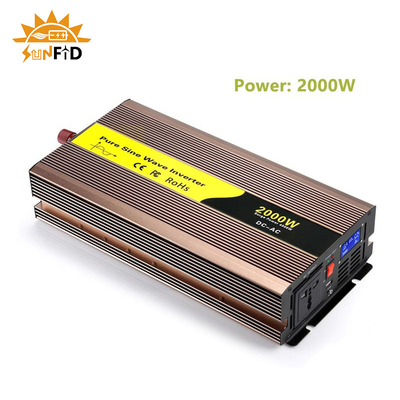 12V inversor de corriente puro DC de la onda sinusoidal de voltio 2000w a la CA 110V 220V