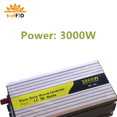 24V 48V 3000 voltio puro DC del inversor 12 de la onda sinusoidal del vatio a la energía solar de la CA 110V 220V