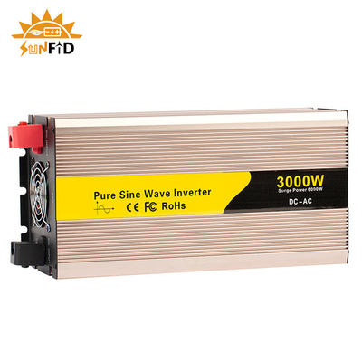 24V 48V 3000 voltio puro DC del inversor 12 de la onda sinusoidal del vatio a la energía solar de la CA 110V 220V