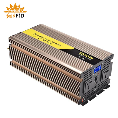 24V 48V 3000 voltio puro DC del inversor 12 de la onda sinusoidal del vatio a la energía solar de la CA 110V 220V