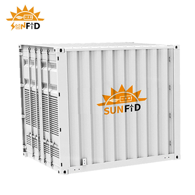 Sistema de almacenamiento de batería comercial de BESS, batería de almacenamiento de energía de contenedor de 1MW 10Ft