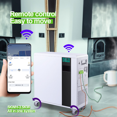 Sistema residencial 5KWH todo del almacenamiento de energía 7.5KWH en baterías de un litio
