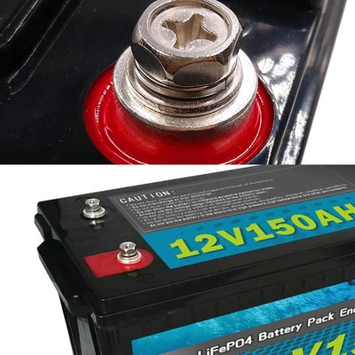 Baterías del ocio Lifepo4 para el sistema de energía solar del almacenamiento de las autocaravanas 12V 150AH rv