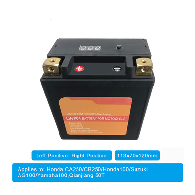 Batería de litio de 4AH 12V en la motocicleta con BMS Starter Stop Batteries