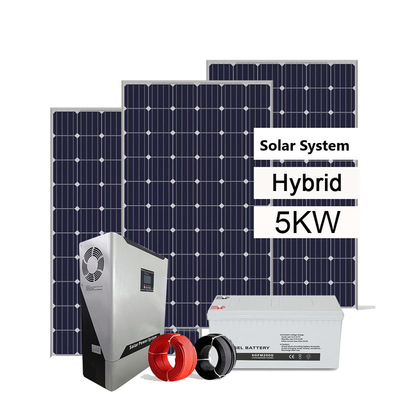 Híbrido del sistema eléctrico solar 3KW 5KW 8KW 10KW de la rejilla con las baterías